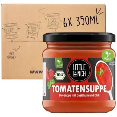 🍅 6er Pack Little Lunch Bio Tomatensuppe, je 350ml ab 13,82€ (statt 20€)