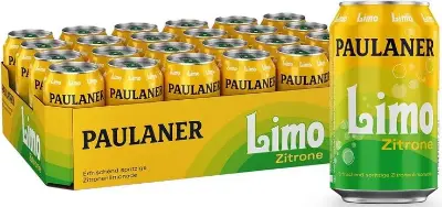 🍋 24x Paulaner Limo Zitrone Erfrischungsgetränk je 0,33L für 15€ (statt 21€) – 0,63€ je Dose
