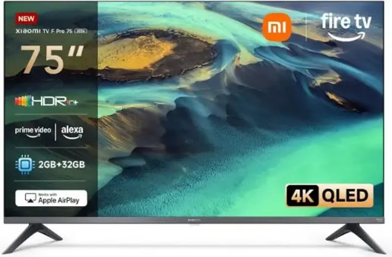 📺 Xiaomi TV F Pro – 75″ UHD QLED Smart Fire TV mit Alexa für 509€ (statt 699€)