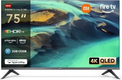 📺 Xiaomi TV F Pro – 75″ UHD QLED Smart Fire TV mit Alexa für 509€ (statt 699€)
