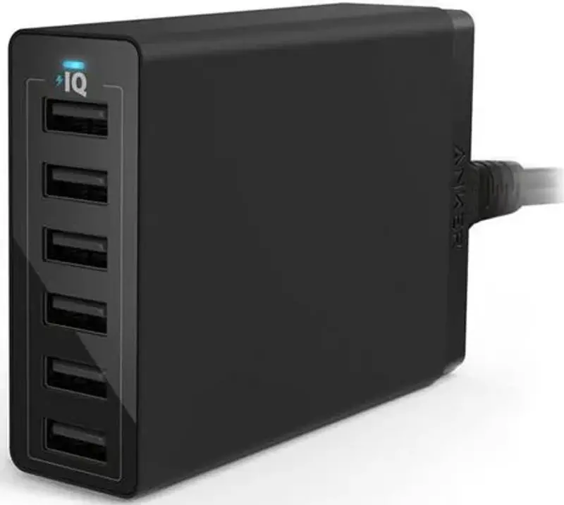 🔌 Anker PowerPort 6 – 6-Port USB Ladegerät mit 60W für 23,99€ (statt 33€)