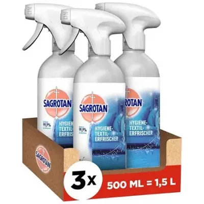 👕 3x 3er Pack Sagrotan Hygiene-Textilerfrischer Frische Wäsche ab 20,35€ (statt 36€)