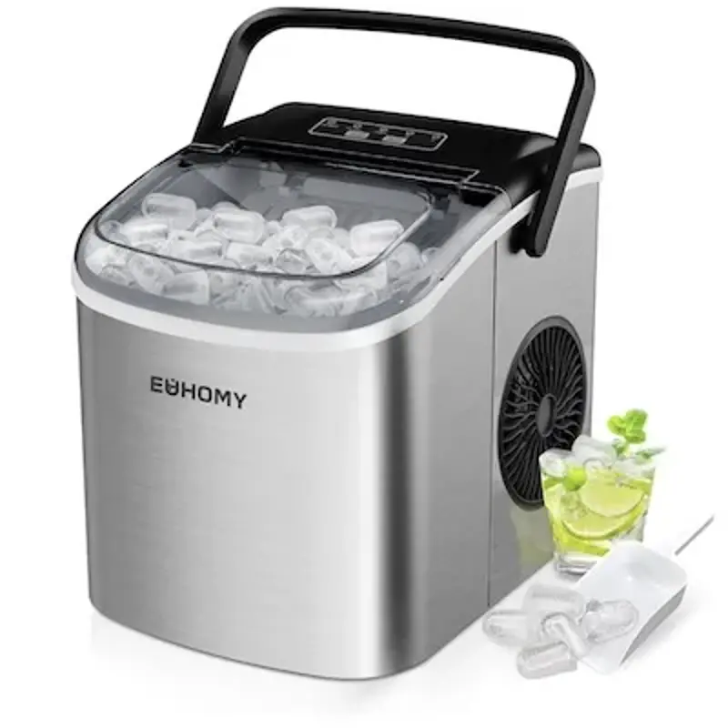 🧊❄️🥶 EUHOMY Eiswürfelmaschine mit 9 Eiswürfeln in 6 Minuten für 79,99€ (statt 100€)