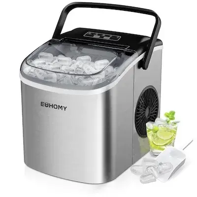 🧊❄️🥶 EUHOMY Eiswürfelmaschine mit 9 Eiswürfeln in 6 Minuten für 79,99€ (statt 100€)