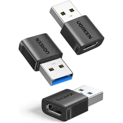 💻 3x Pack UGREEN USB-C auf USB Adapter mit bis 10 Gbps für 5,11€ (statt 9€)