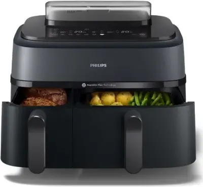 🍟 Philips Steam Airfryer 5000 Series Dual Basket, 9L für 155€ (statt 211€)