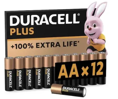 🪫🔋 12x Duracell Plus AA Batterien für 8,54€ (statt 13€)