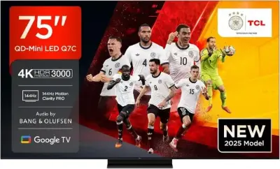 📺 TCL 75Q7C 75″ 4K QLED Mini LED Smart TV mit 144Hz für 999€ (statt 1.200€)