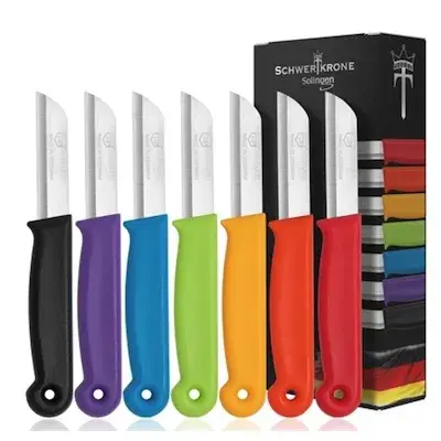 🍴 7x Schwertkrone Allzweck-Schälmesser Solingen mit 6cm Klinge für 7,64€ (statt 9€)