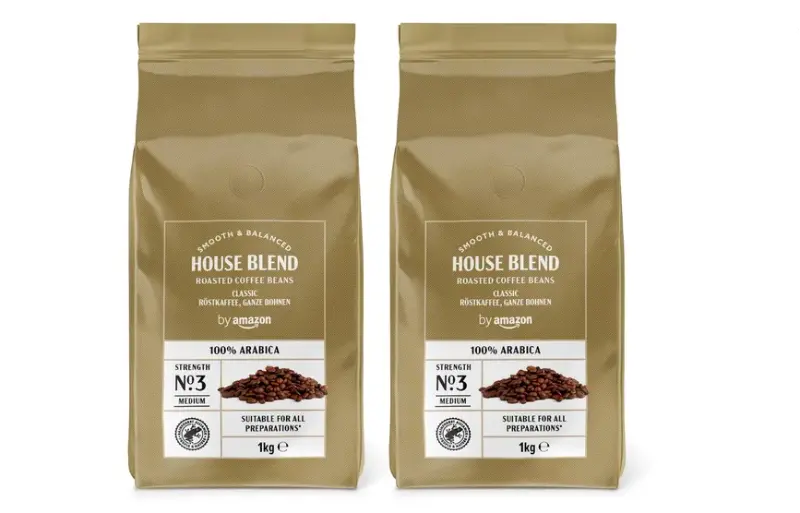 ☕ 2kg by Amazon House Blend Kaffeebohnen ab 18,81€ (statt 27€) – 9,40€/kg