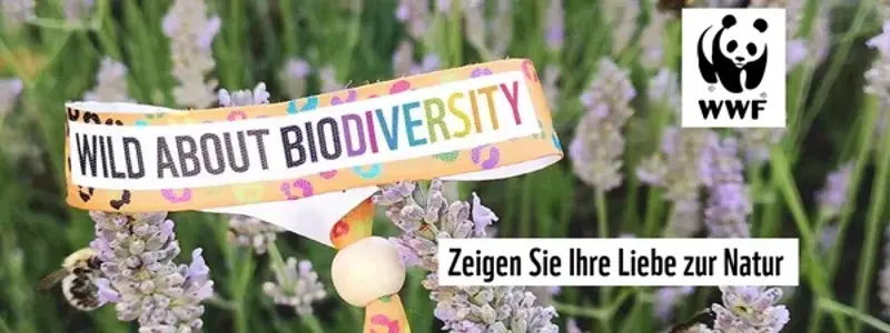 Wieder da! 🐼Gratis: WWF-Armband WILD ABOUT BIODIVERSITY