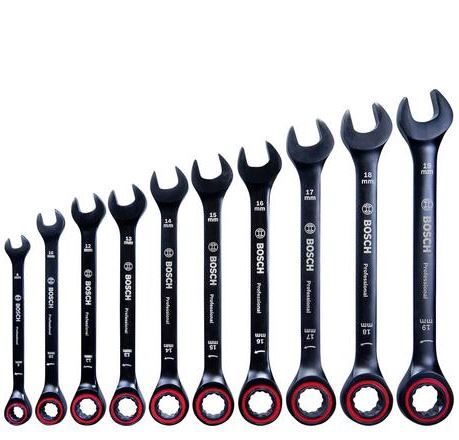 [Prime Day] Bosch Professional Ring-Maulschlüssel-Satz (10-teilig, 8 – 19mm) für 69,99€ (VG: 94,99€)