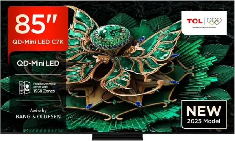 📺 TCL 85C7K 85″ QD-Mini 4K HDR TV mit 144Hz ab 1.287,75€ (statt 1.999€)