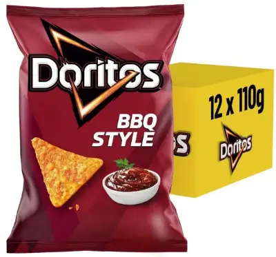🍖 1,3kg! 12x Doritos Tortilla BBQ Style (je 110g) für 13,99€ (statt 24€) 👉🏻 1,16€ pro Tüte