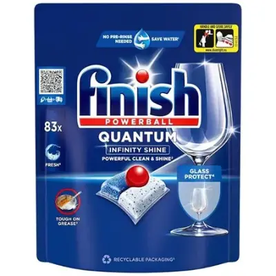 🍽️ 83er Pack Finish Quantum Infinity Shine Spülmaschinentabs ab 11,69€ (statt 15€)