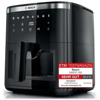 🍟 Bosch MAF671B0 Heißluftfritteuse Serie 6 mit 7,2L für 99,99€ (statt 135€)