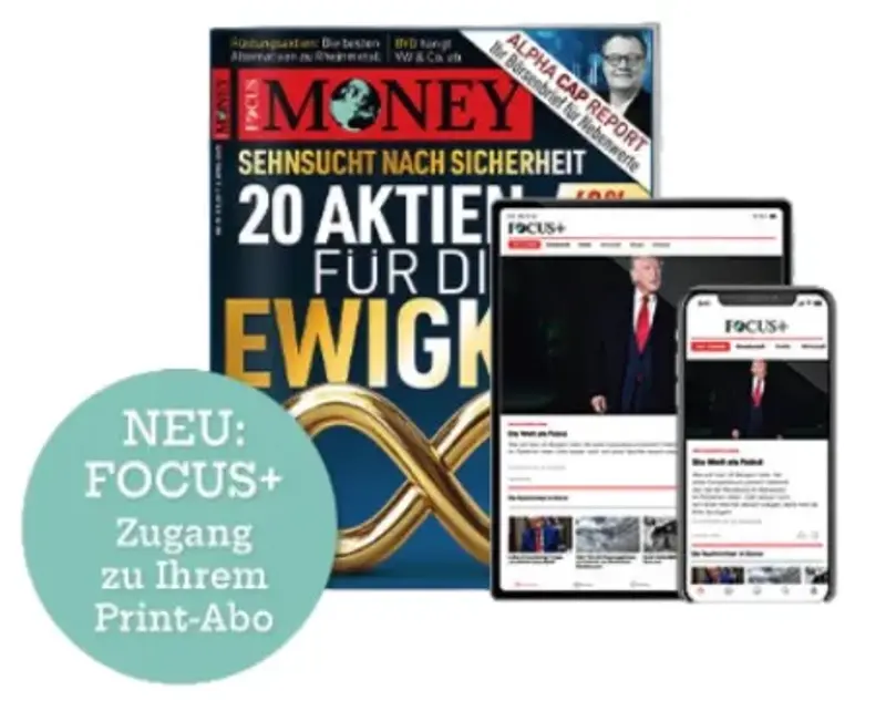 💰 5 Ausgaben FOCUS Money inkl. FOCUS+ Zugang für 5€ (statt 28€)