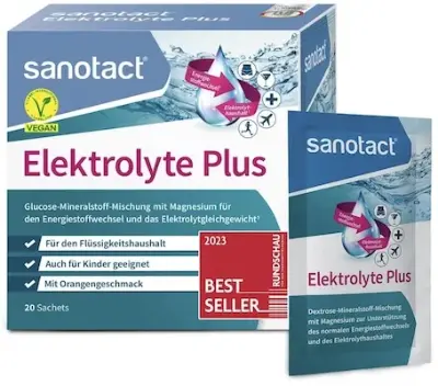 🍊 20er Pack sanotact Elektrolyte Plus mit Orangengeschmack ab 3€ (statt 5€)