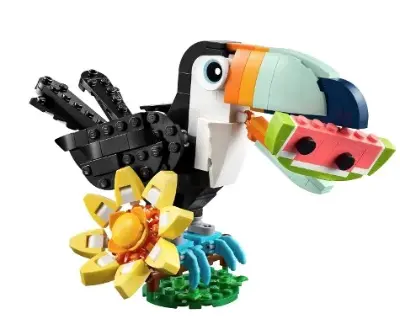 🦜 LEGO 31173 Creator Wilde Tiere: 3-in-1 Tropischer Tukan Set für 10,19€ (statt 12€)