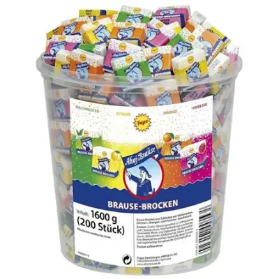 🍬 1,6kg Frigeo Ahoj-Brause Brocken Orange (ca. 200 Stk.) ab 6,64€ (statt 9€)