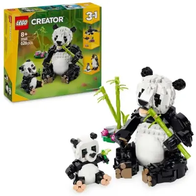 🐼 LEGO Creator 3in1 Wilde Tiere: Pandafamilie, Pinguine oder Schwertwale für 24,99€ (statt 28€)