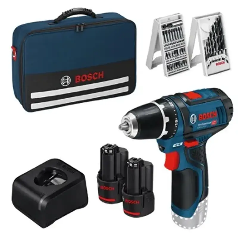 🔩 Bosch Professional Akku-Bohrschrauber GSR12V15 2x Akku & Zubehör ab 94,99€ (statt 120€)