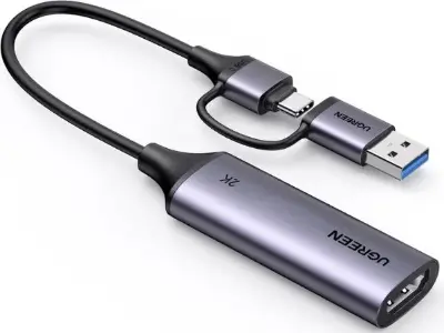 🎮 UGREEN 4K/2K Video Capture Card, USB 3.0 HDMI auf USB C/A für 15,99€ (statt 20€)