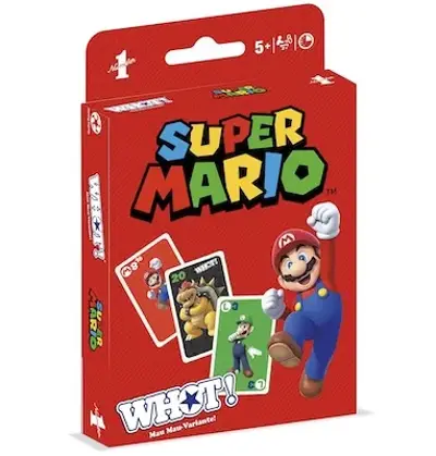 🍄 WHOT! Mau-Mau-Variante Super Mario Kartenspiel für 4,69€ (statt 8€)