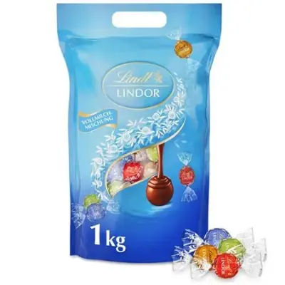 🍬 1kg Lindt Lindor Vollmilch Mischung Kugeln, ca. 80 Stk. für 27,38€ (statt 35€)