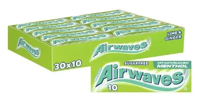 🍋‍🟩 300er Pack Airwaves Lime & Ginger Gum Kaugummi zuckerfrei ab 15€ (statt 20€)
