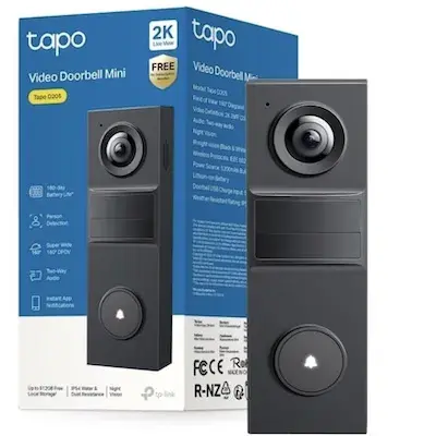 🔔 Tapo D205 Akku-Videotürklingel mit WLAN & Kamera für 39,99€ (statt 47€)