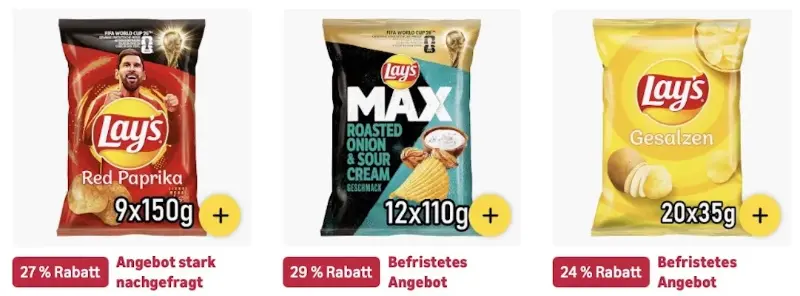 😋 Amazon: Chips und Knabbereien im Sale z.B. 1,32kg Tortilla Chips BBQ Style für 14€ (statt 24€)