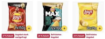 😋 Amazon: Chips und Knabbereien im Sale z.B. 1,32kg Tortilla Chips BBQ Style für 14€ (statt 24€)