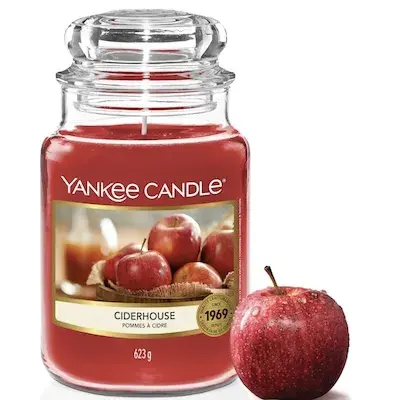 🍎 623g Yankee Candle Ciderhouse Duftkerze im Glas für 23,27€ (statt 35€)