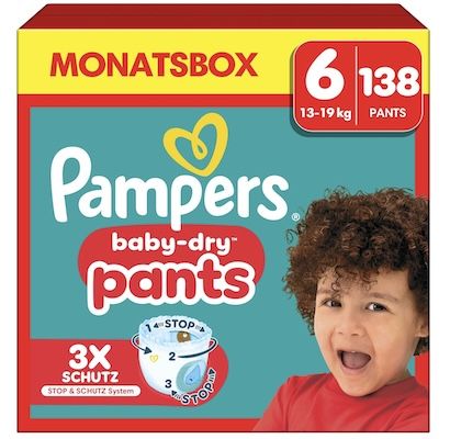 👶 138x Pampers Baby-Dry Pants, Größe 6 für 33,80€ (statt 50€)