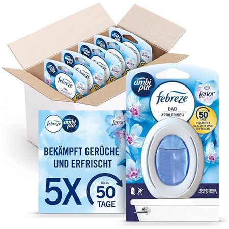 🚽 4x den 5er Pack Febreze Bad Lufterfrischer Lenor Aprilfrisch ab 42,16€ (statt 65€)