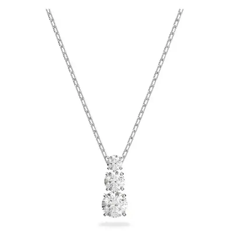 💎 Swarovski Stilla Attract Trilogy Anhänger rhodiniert in Rund mit Kette für 63,96€ (statt 79€)