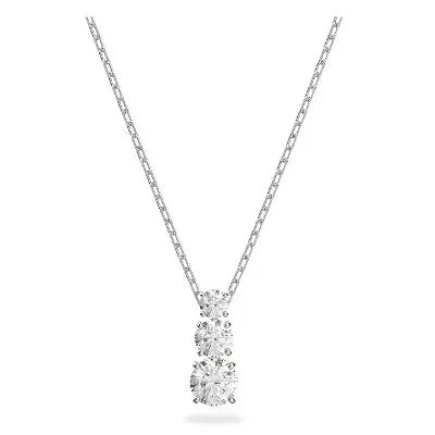 💎 Swarovski Stilla Attract Trilogy Anhänger rhodiniert in Rund mit Kette für 63,96€ (statt 79€)