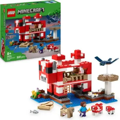 🧱 LEGO 21270 Minecraft Das Pilzkuh-Haus Spielset für 32,99€ (statt 38€)