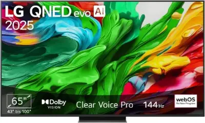 📺 LG 65QNED86A6A – 65″ 4K QNED evo AI TV mit 144Hz für 623,90€ (statt 844€)