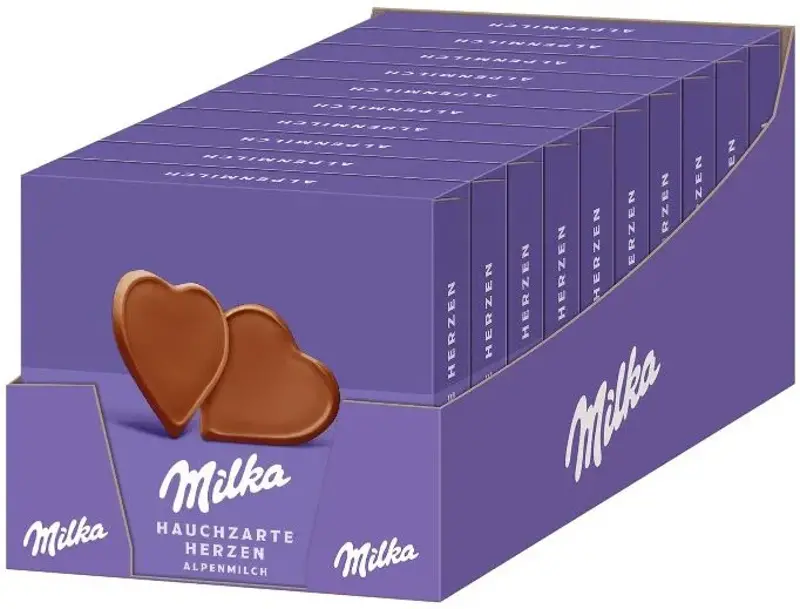 🫃 1,3kg 🍫 10er Pack Milka I love Milka Herzen, je 130g ab 18,83€ (statt 28€)