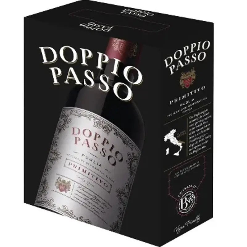 🍷 Doppio Passo Primitivo Apulien 🍇 3 Liter Box für 22,99€ (statt 26€)