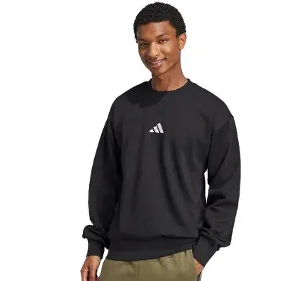 👕 adidas Essentials FEELCOZY Fleece-Sweatshirt in Schwarz für 15,68€ (statt 33€)