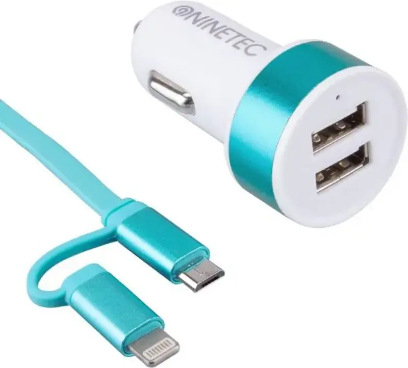 🚗 3 für 1: Ninetec NT-2CC15 KFZ-Adapter in 3 Farben für 9,99€ (statt 21€)