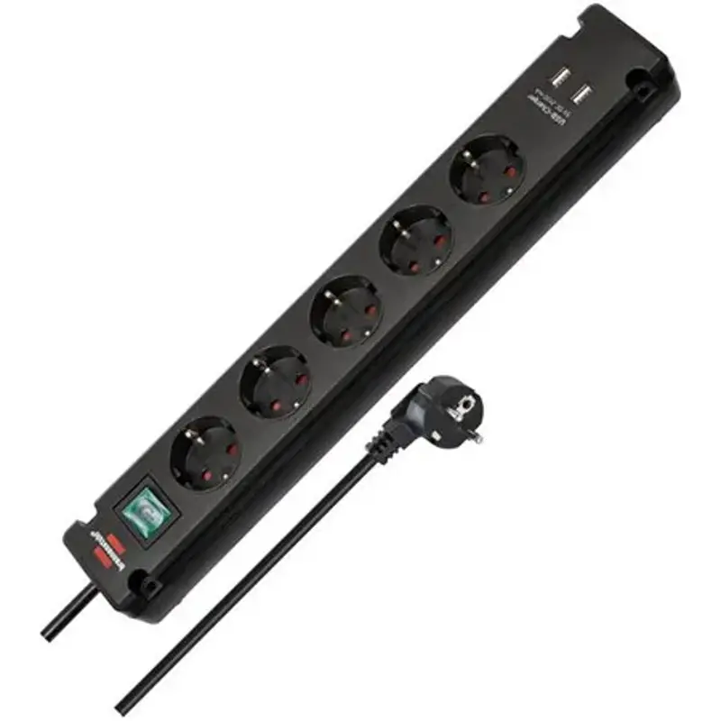 🔌 Brennenstuhl Bremounta 5-Fach Steckdosenleiste mit USB für 14,39€ (statt 20€)