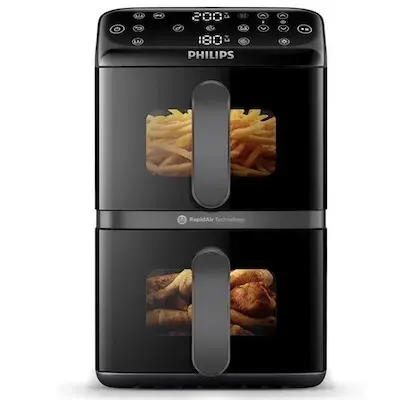 🍟 Philips NA460/00 gestapelte Heißluftfritteuse für 179,99€ (statt 228€)