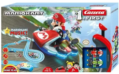 🏎️ Carrera First Mario Kart – Royal Raceway Autorennbahn für 22,58€ (statt 29€)