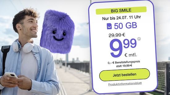 📶 bigSIM 1&1 Allnet-Flat mit 35GB 5G für 7,99€ mtl. oder 50GB für 9,99€ mtl.
