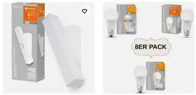 💡 eBay: -50% Rabatt ab 2 Artikel auf Ledvance Leuchtmittel & Wandleuchten