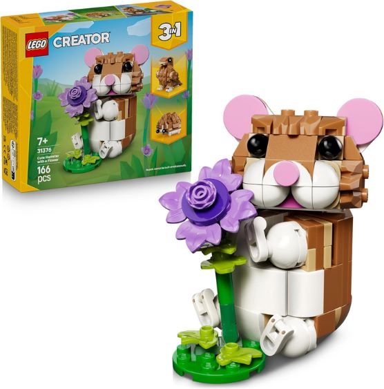 🐹 LEGO 31376 Creator 3-in-1-Set Hamster mit Blume für 6,79€ (statt 11€)